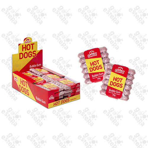 CAMELOT HOT DOGS CHICLE UNIDAD