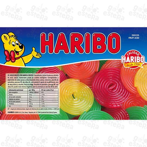 HARIBO DISCOS FRUIT ACIDOS 2KG