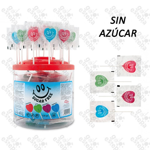 CERDAN PIRULETA MINI CORAZON SIN AZUCAR 125U.