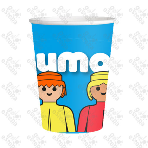 CONVER VASOS PLAYMOBIL 8U.