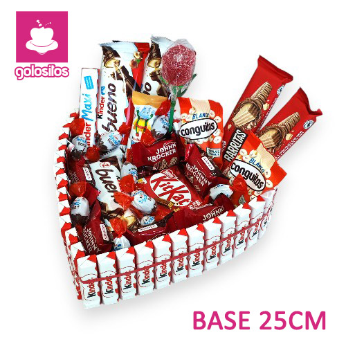 GOLOSITOS TARTA KINDER CORAZON 25CM