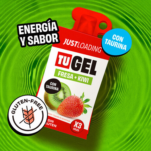 JUST LOAD ENERGY GEL FRESA KIWI 3U. (1.99)