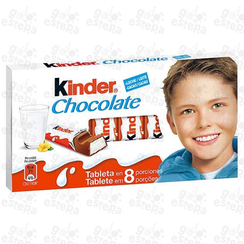 KINDER CHOCOLATE T8 UNIDAD