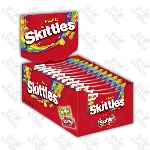 SKITTLES FRUTA 38GR 14U.