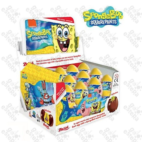 ZAINI HUEVO CHOCO BOB ESPONJA 24U.