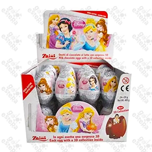 ZAINI HUEVO CHOCO PRINCESAS 24U.